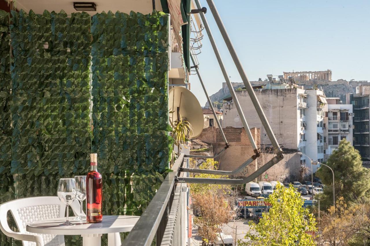 Superb Acropolis View 3Bd Apt In Historical Center Aten Exteriör bild