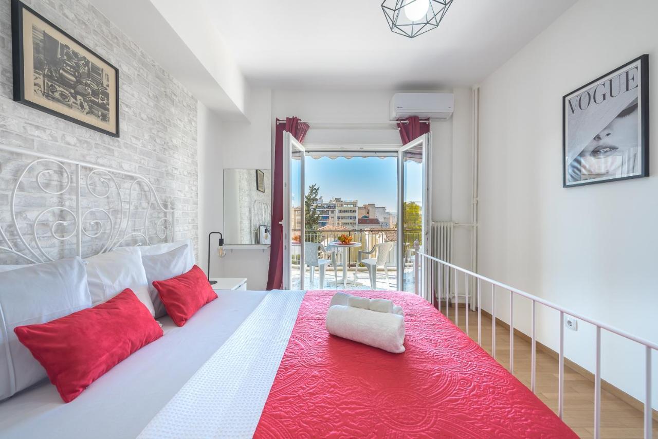 Superb Acropolis View 3Bd Apt In Historical Center Aten Exteriör bild