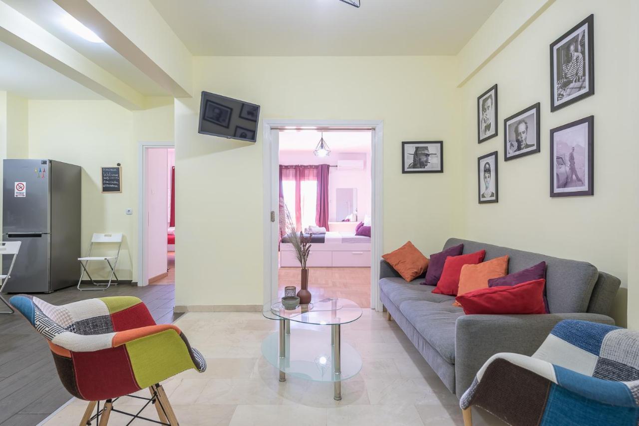 Superb Acropolis View 3Bd Apt In Historical Center Aten Exteriör bild
