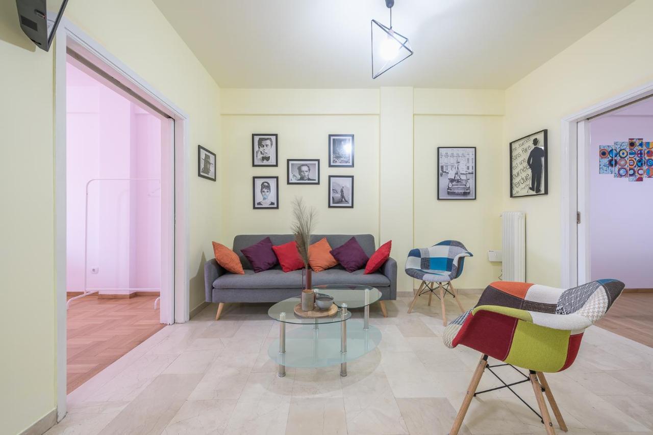 Superb Acropolis View 3Bd Apt In Historical Center Aten Exteriör bild